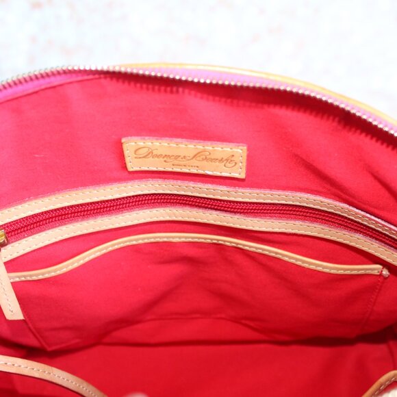 Dooney And Bourke Spicy Pink Quilted Satchel Handbag - Picture 10 of 15